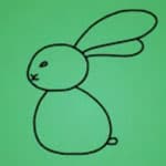 幼儿简笔画动画教程——兔子的画法