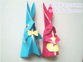 折纸教程——兔妈妈和兔爸爸1