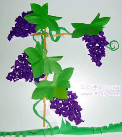 贴画——串串紫葡萄