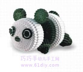 立体卷纸小动物——熊猫