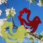 复活节手工——小鸡和小鸟挂饰制作