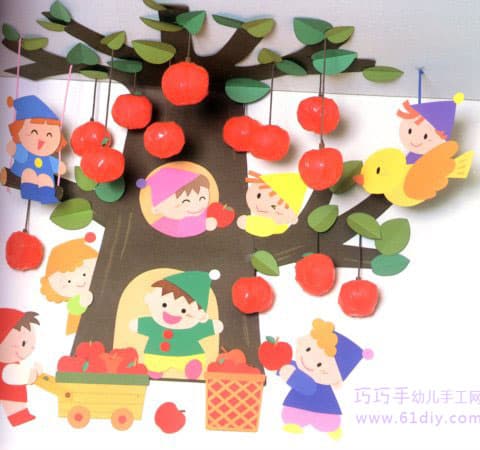 幼儿园环境布置：摘苹果