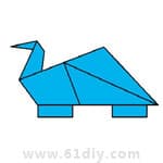 恐龙折纸方法