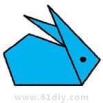 小兔子折纸方法