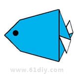 热带鱼的折纸方法