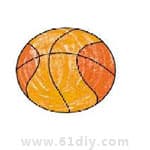 篮球的画法