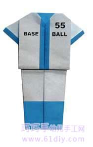 棒球服折纸（衣服折纸）