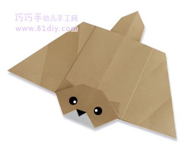 动物折纸教程：飞鼠