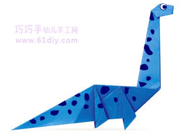 动物折纸教程：蛇颈龙（一）
