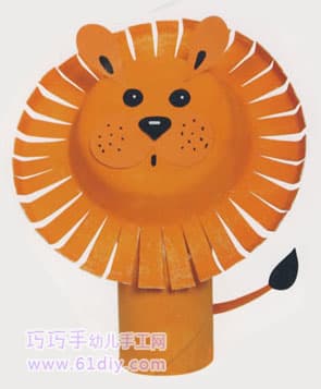 纸筒手工——狮子