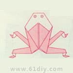 青蛙的折纸方法