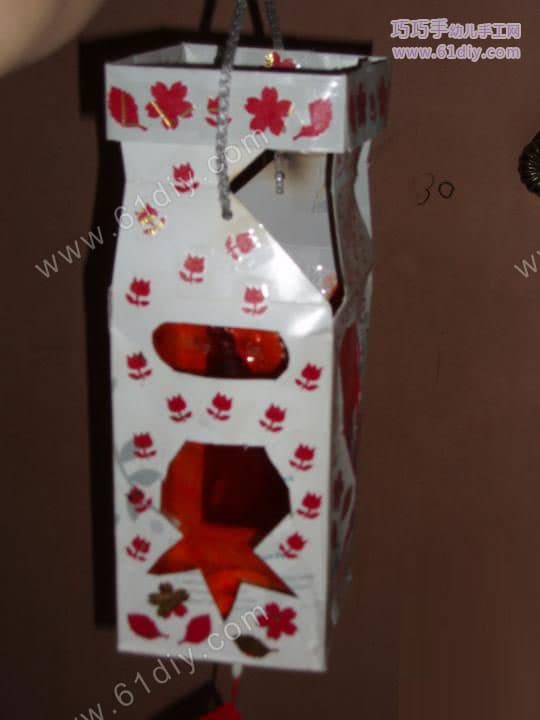 春节手工——废纸盒做灯笼