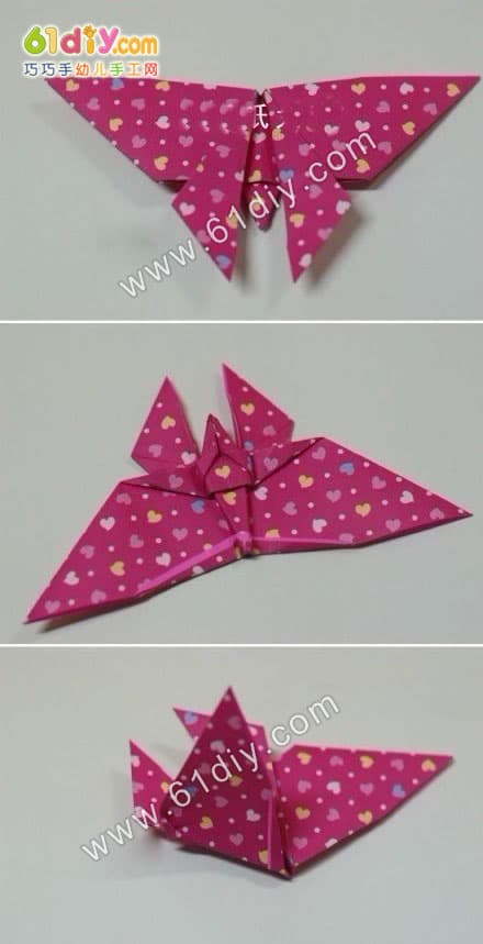 蝴蝶折纸图解