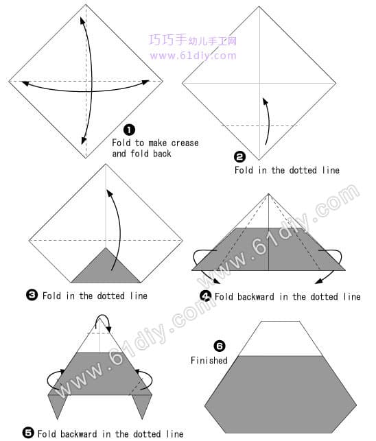饭团折纸教程