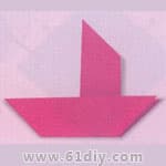 儿童折纸手工——帆船