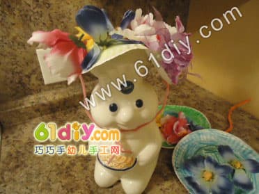 漂亮的一次性纸盘帽Paper Plate Flower Hats