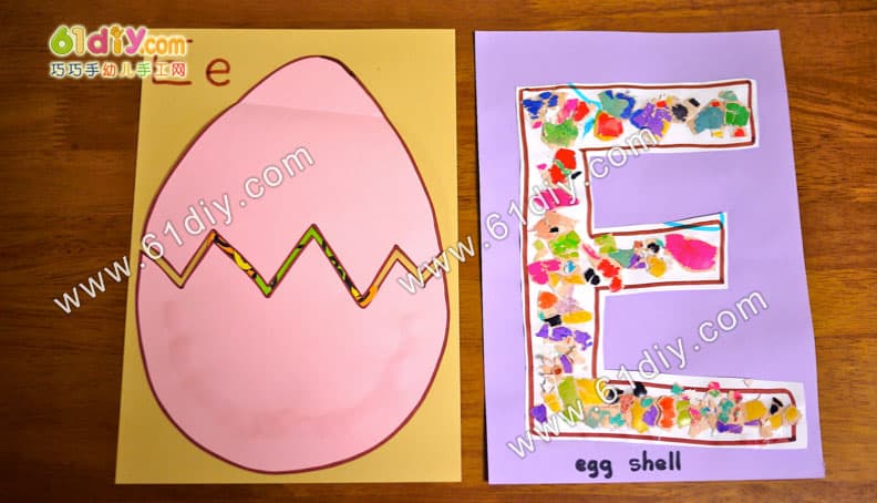 字母E的手工——动物蛋蛋