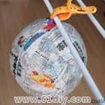气球报纸做球模型Papier Mache Balloon
