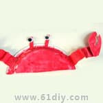 一次性纸盘螃蟹手工制作Crab Craft
