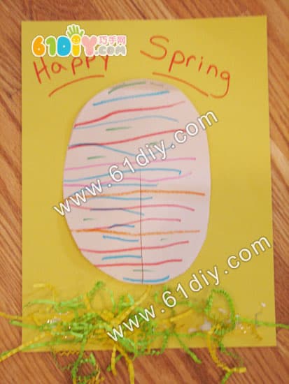 复活节卡片制作——蛋蛋兔