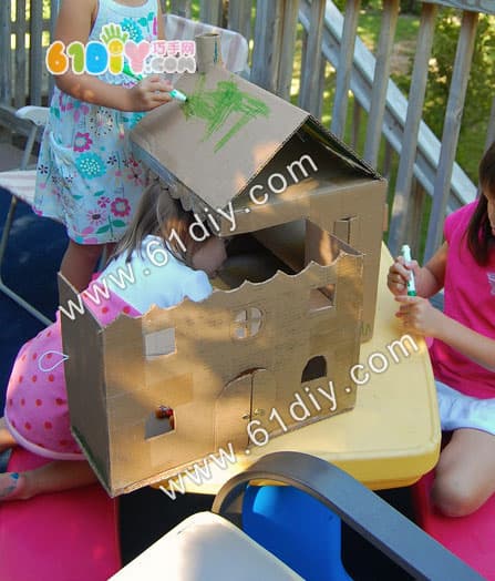 纸盒制作小别墅