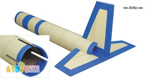 牛奶盒纸筒制作飞机