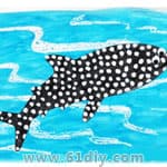 白蜡笔画——鲨鱼