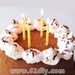 沙子手工——生日蛋糕