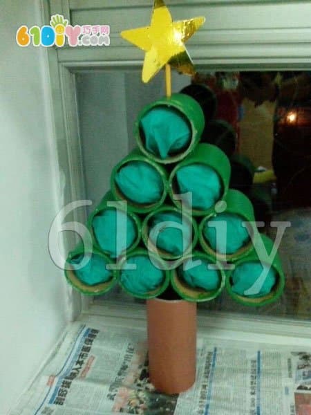 创意纸芯圣诞树