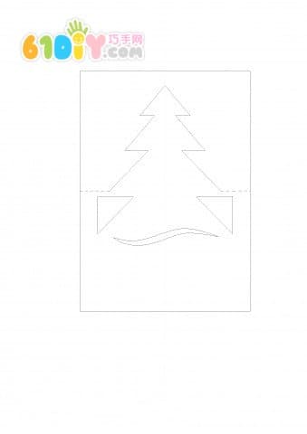 简单的圣诞树立体卡片制作
