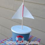 纸碗小船制作方法