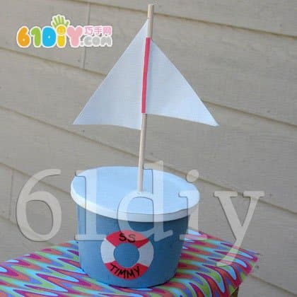 纸碗小船制作方法
