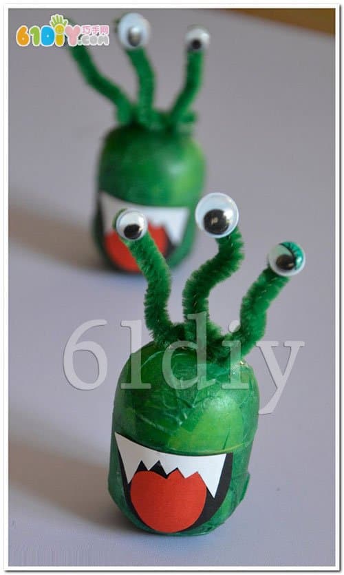塑料瓶手工制作外星人