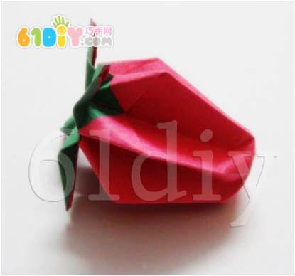立体水果折纸——草莓