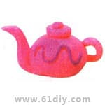 儿童彩泥制作茶壶