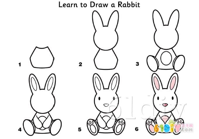 小兔子的画法