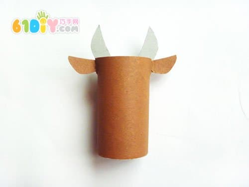 卷纸芯制作小牛