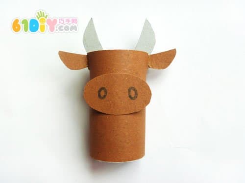 卷纸芯制作小牛