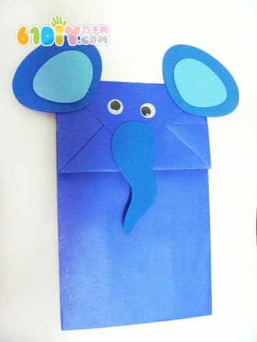 纸袋大象制作