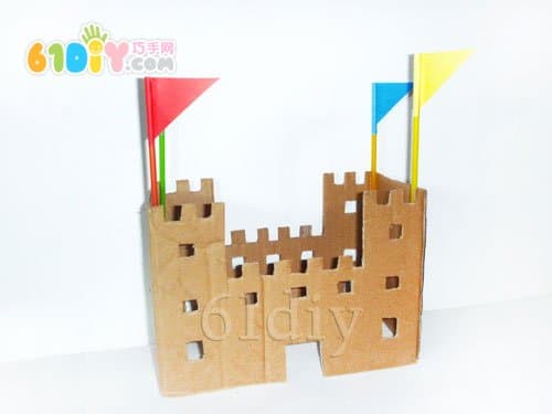 废纸盒手工制作城堡