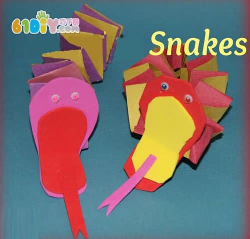 儿童手工制作蛇