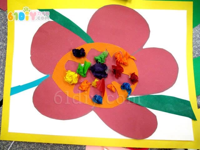 幼儿园春天手工:美丽的花