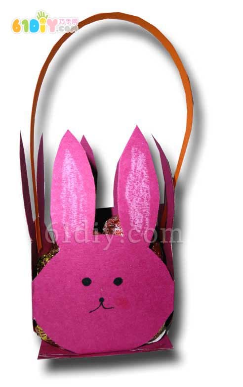 复活节的小兔篮子手工制作