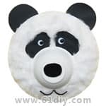 动物纸盘手工：熊猫