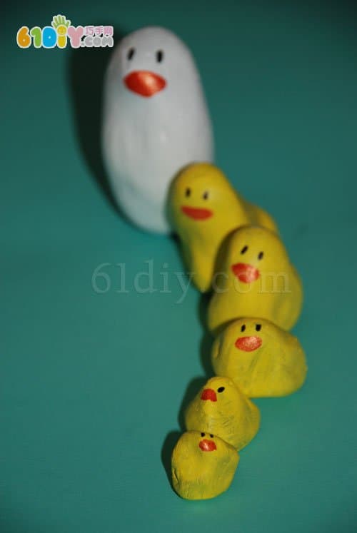 儿童手工制作小鸭子