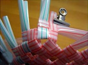 吸管收纳篮编织方法