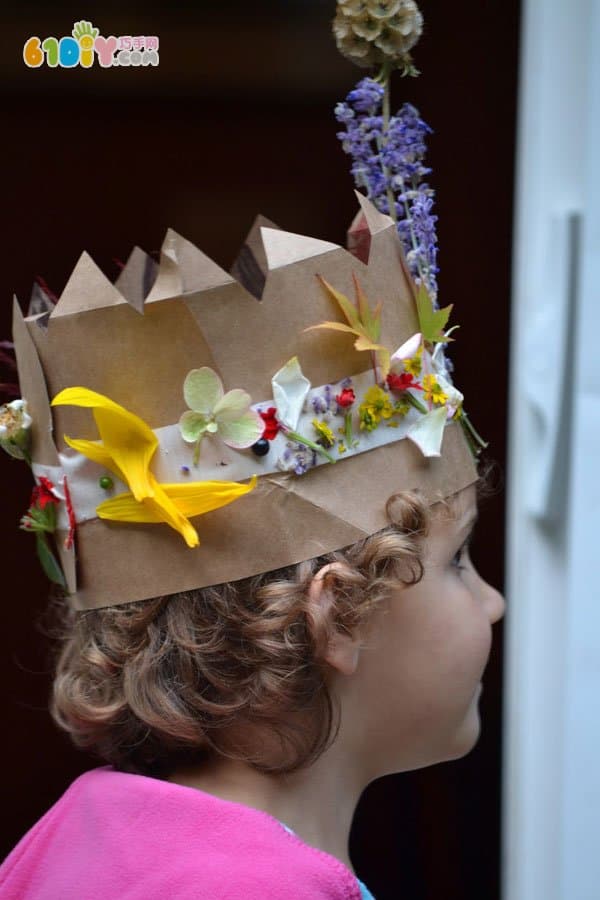 儿童手工制作鲜花皇冠