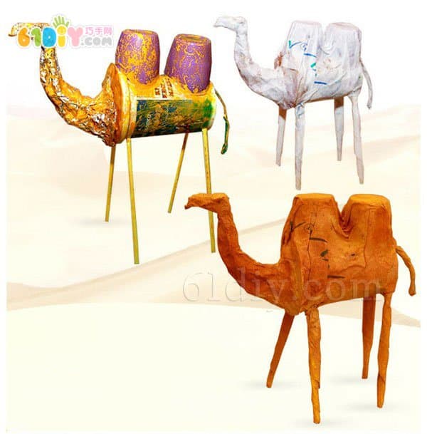 酸奶杯手工制作骆驼