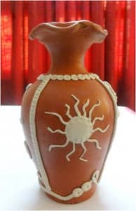 漂亮的粘土花瓶DIY