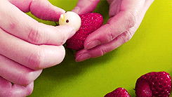趣味美食DIY草莓娃娃